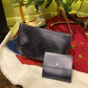 Authentic Louis Vuitton Monogram Mat Bag & Wallet